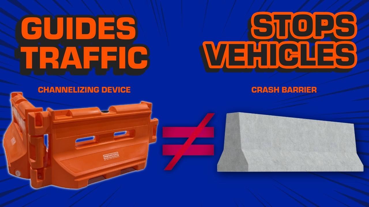 What Does MASH Mean for Water-Filled Barricades? (And Why They Aren’t Crash Barriers)