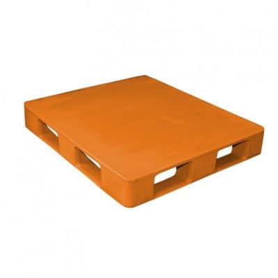 Flat Deck Plastic Pallet with 4-Sided EZ Fork Pockets Series